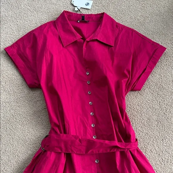 Universal Standard belted shirt dress - Picture 5 of 12